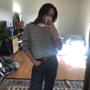 EVERLANE Mock neck Ribbed sweater